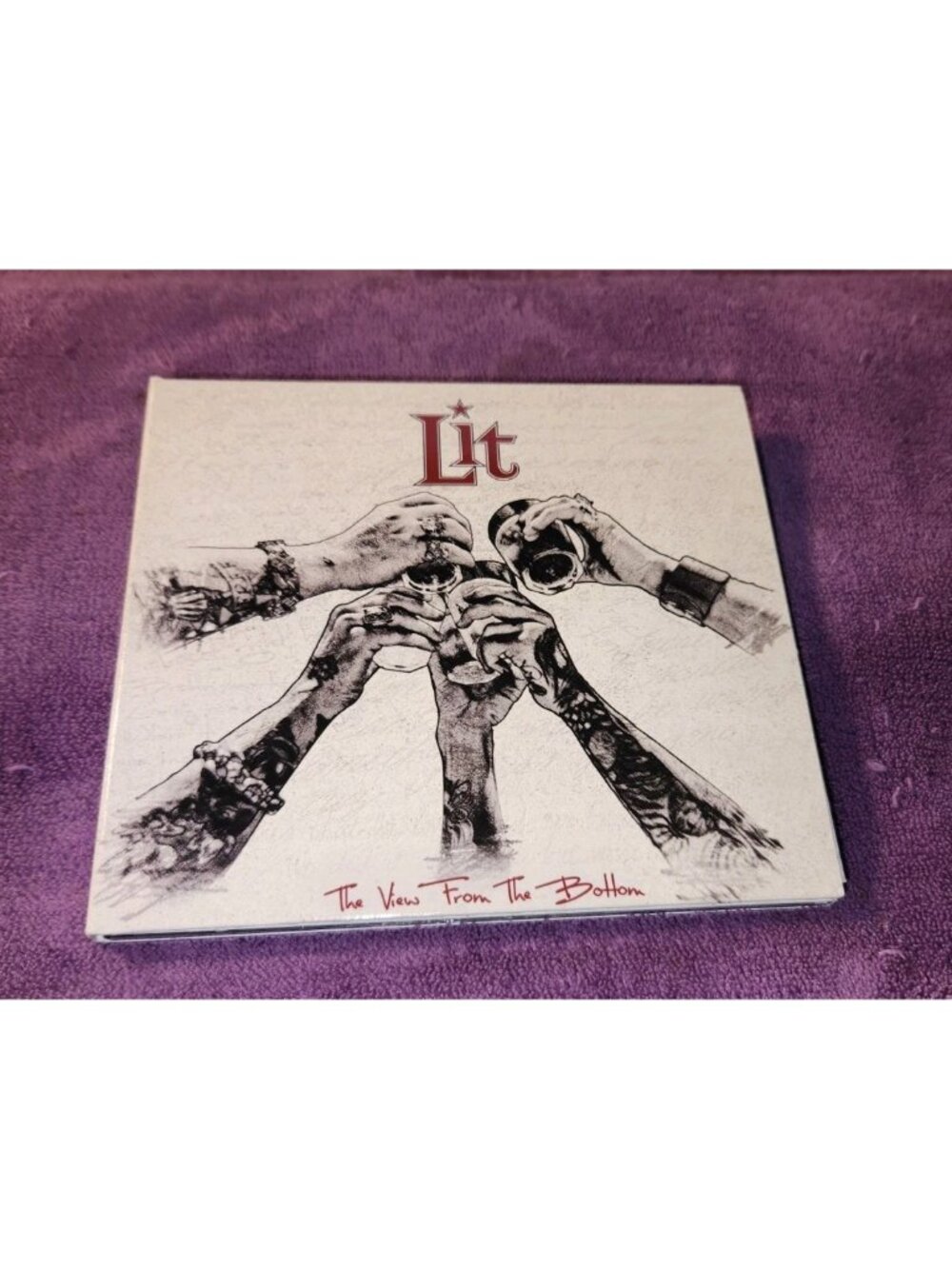 LIT digipak cd THE VIEW FROM THE BOTTOM produced by butch walker